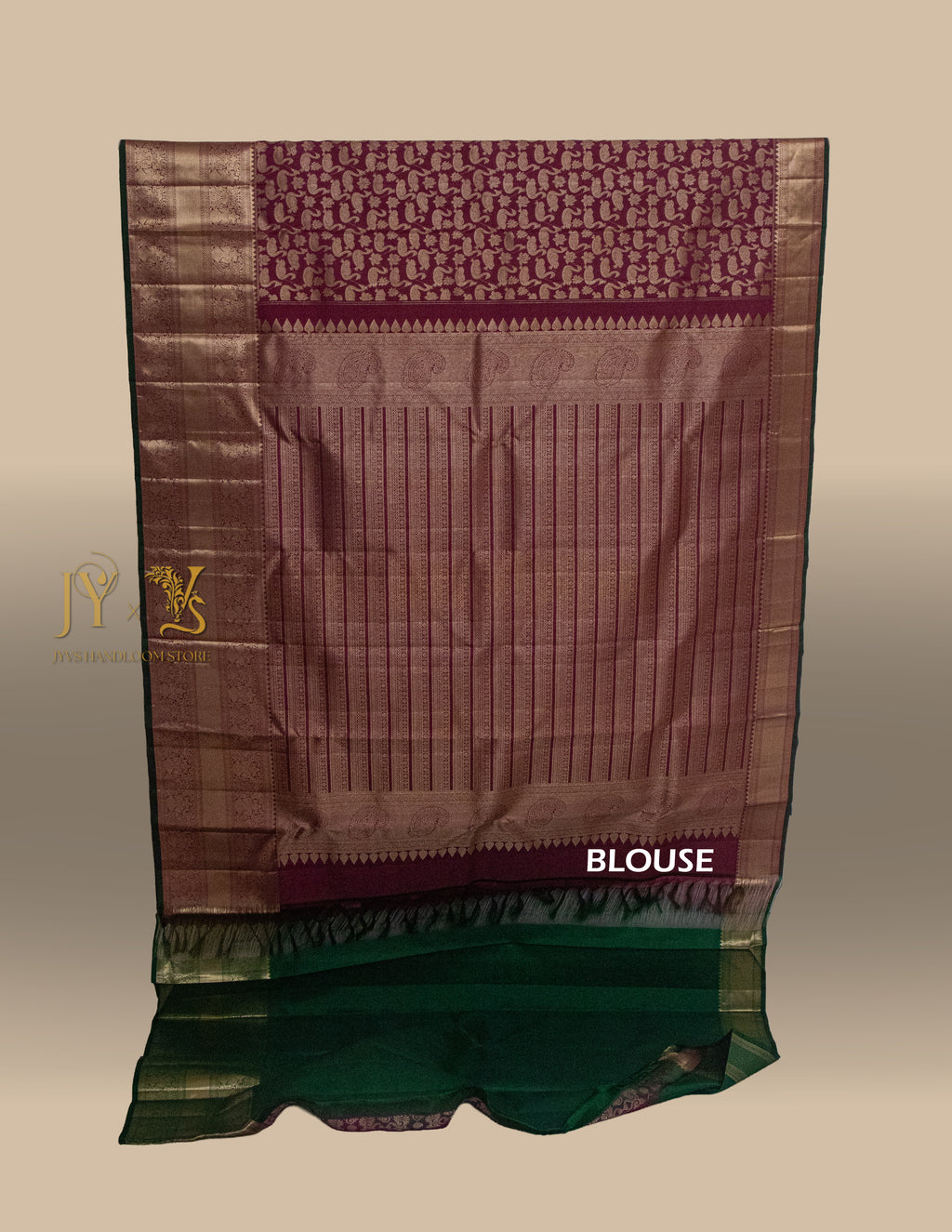 Vintage Kanjeevaram Brocade Saree