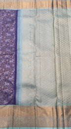 Korvai Kanjeevaram Silk Saree with traditional Vana Singaram