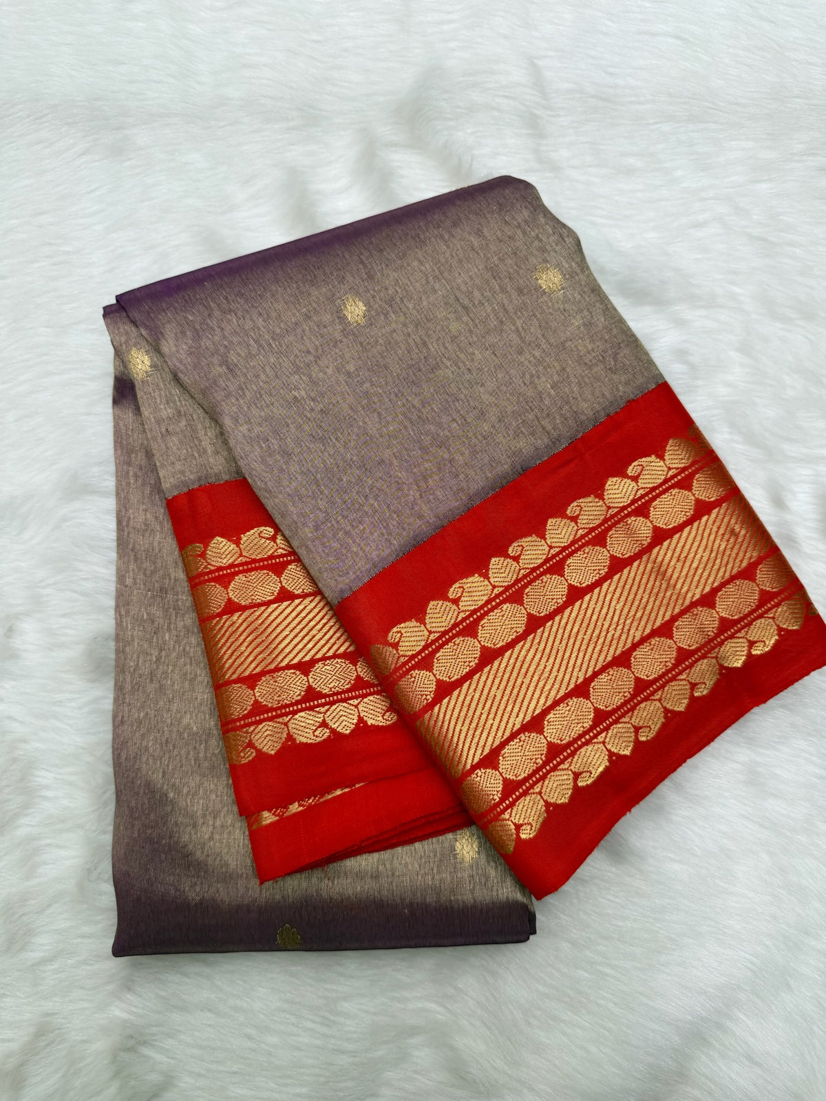 Vintage Korvai Zari pack Kanjeevaram Saree with a Korvai Thapet Border & Rich Pallu