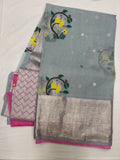Zari Kota x Kanchi Fusion Saree