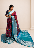 Zari Kota x Kanchi Fusion Saree