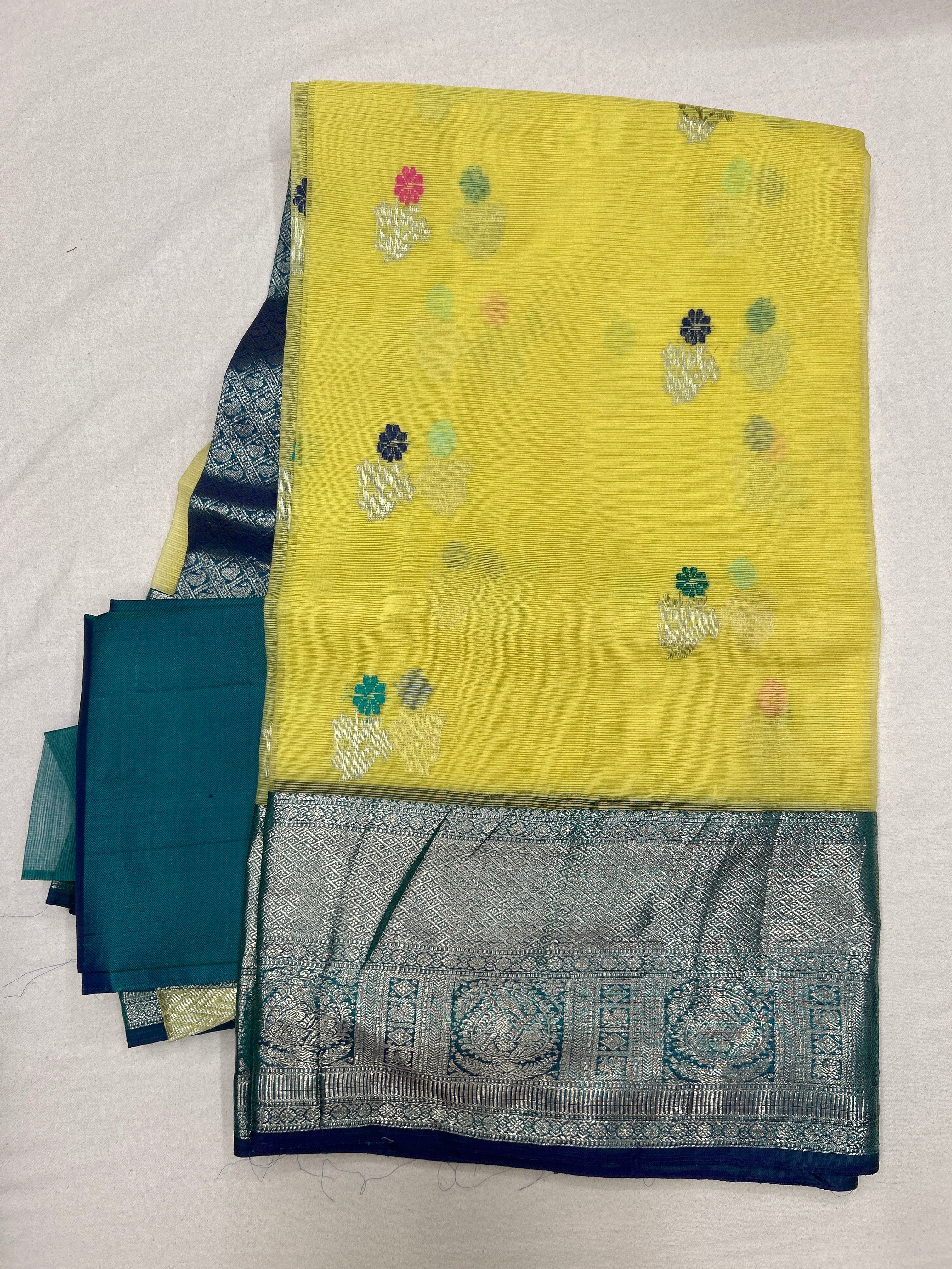 Zari Kota x Kanchi Fusion Saree