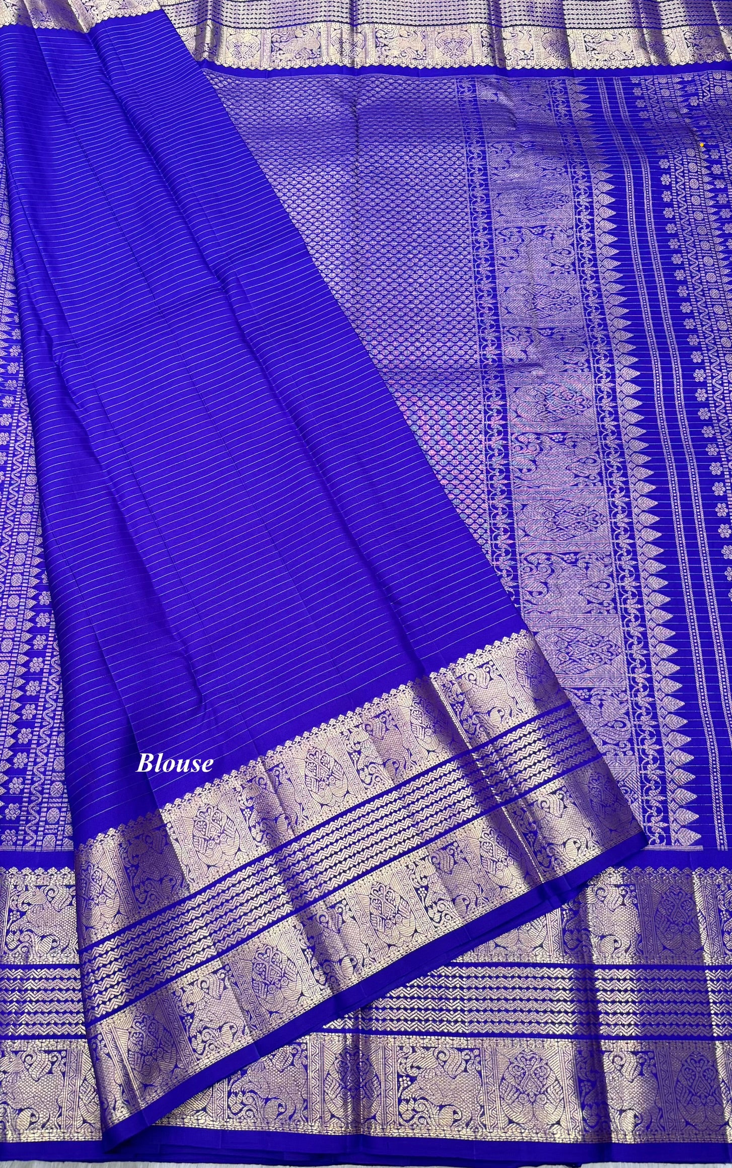 Dark Purple Vintage Kanjeevaram Saree