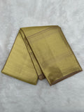 Kanjeevaram Tissue Saree with cross-sectional zari lines