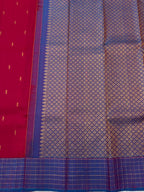 Vintage Kanjeevaram Saree with Zari Checks in Border