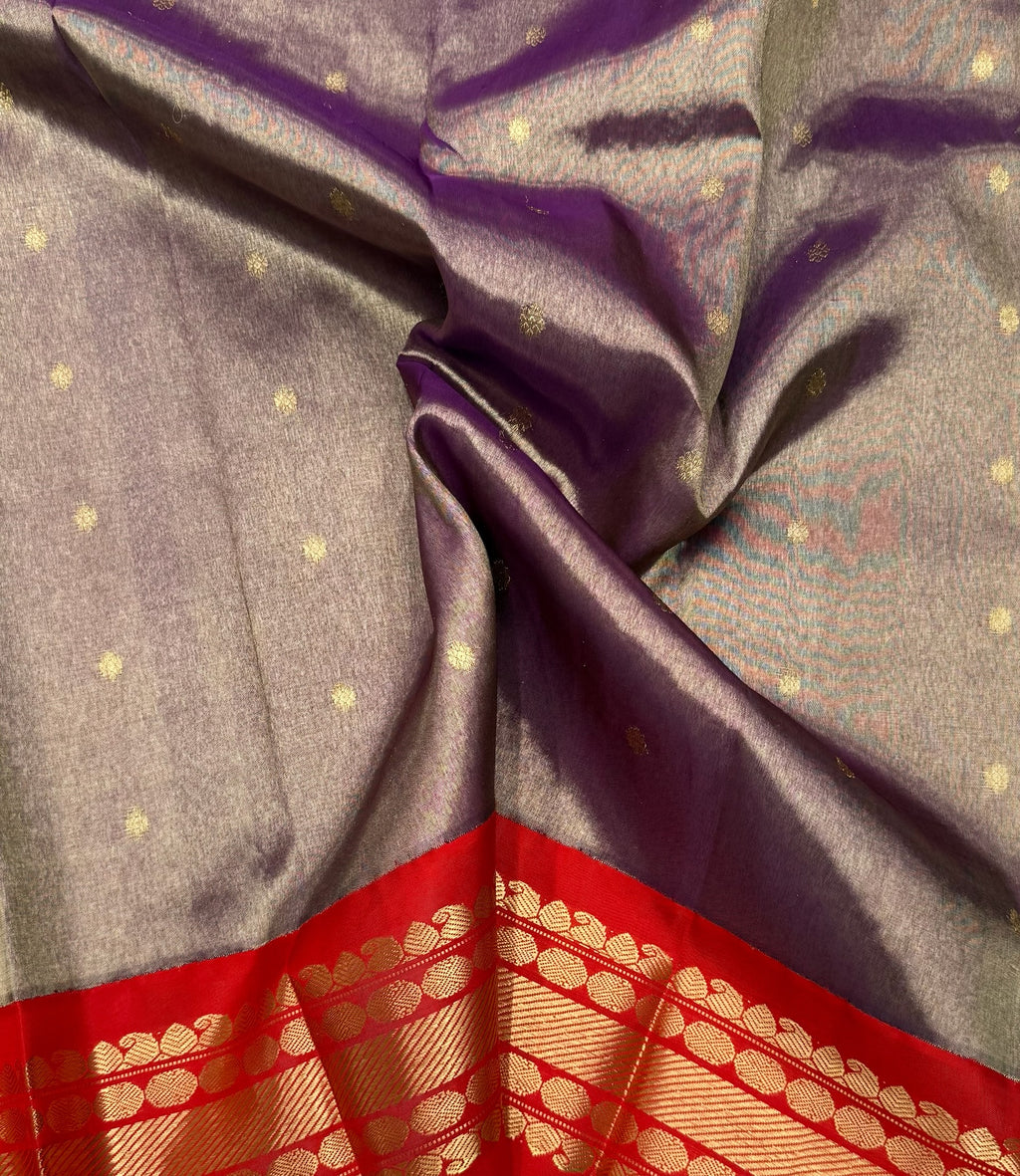 Vintage Korvai Zari pack Kanjeevaram Saree with a Korvai Thapet Border & Rich Pallu