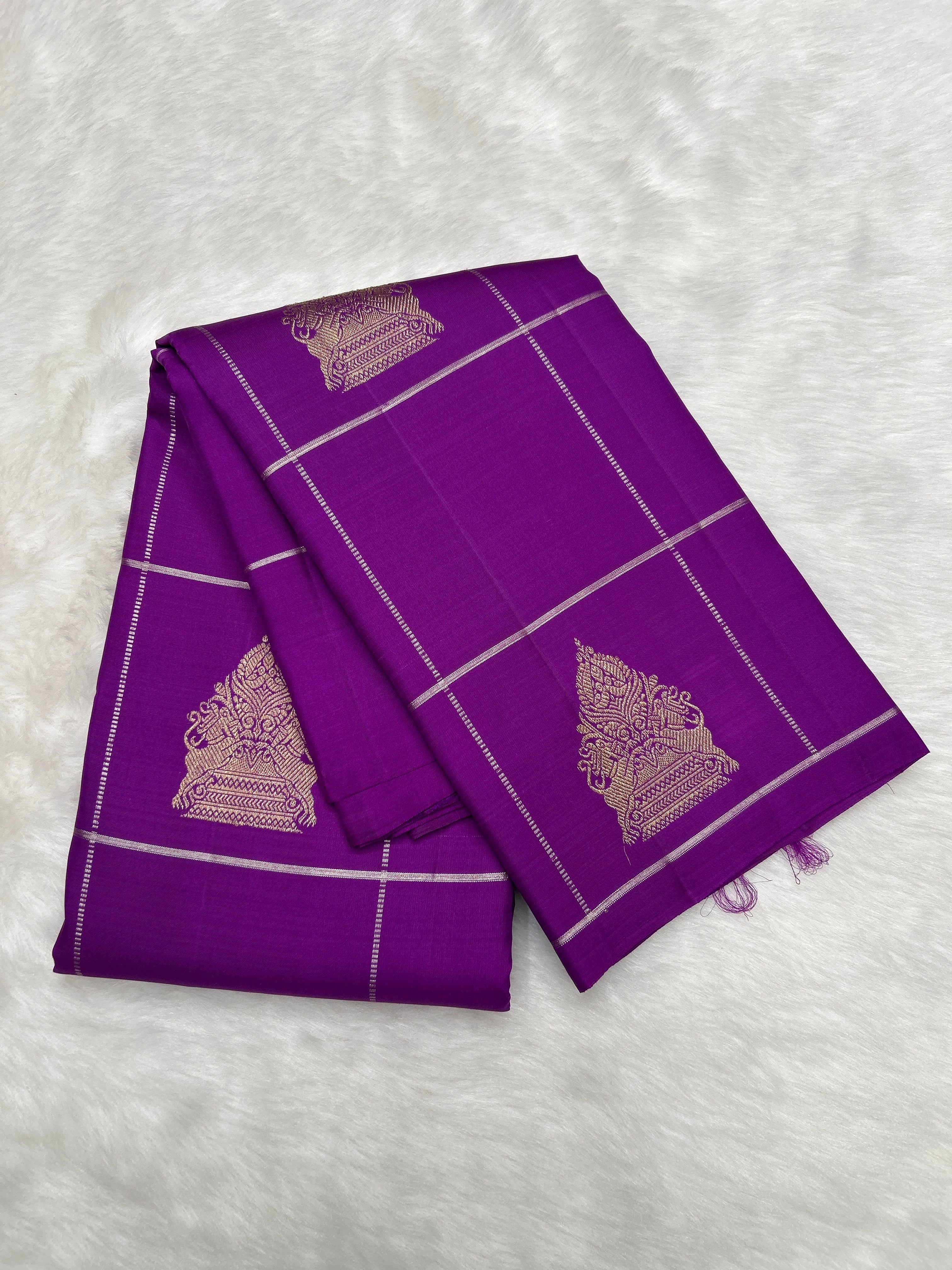 Vintage Borderless Kanjeevaram Saree