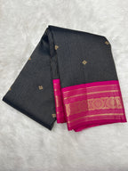 Kanjeevaram Vintage Silk Saree - Korvai border