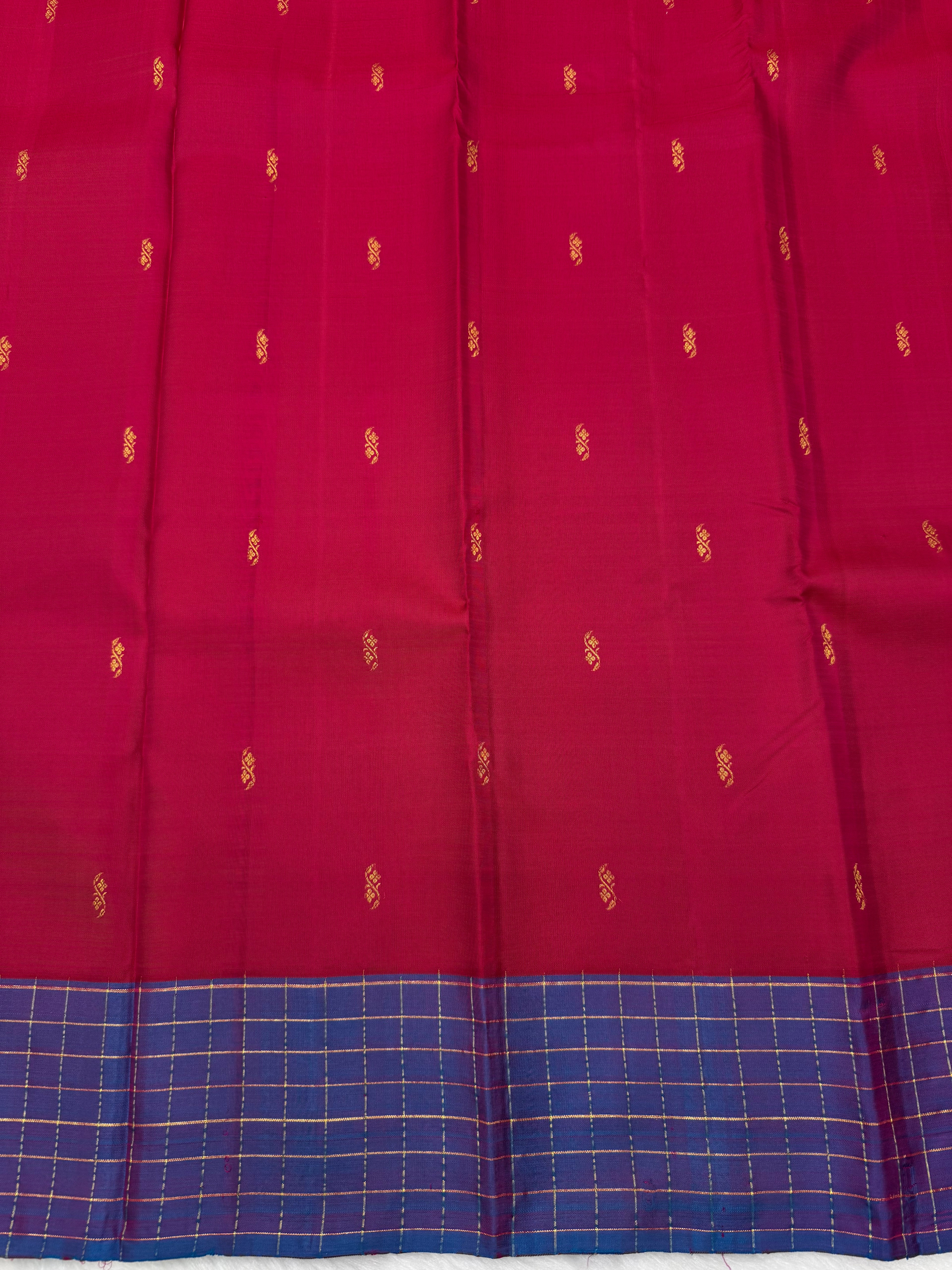Vintage Kanjeevaram Saree with Zari Checks in Border