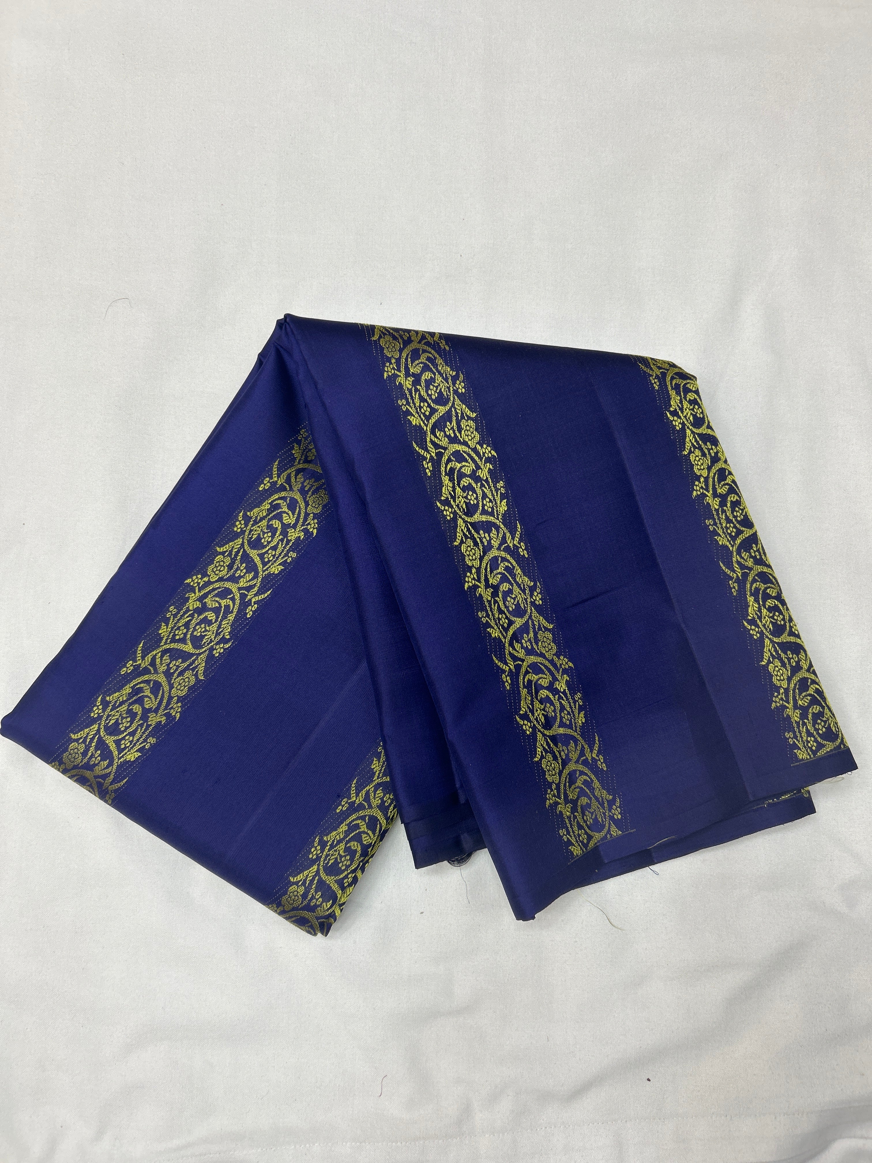 Kanjeevaram Silk Saree [No Zari] (Double Blouse)