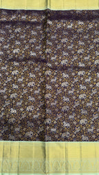 Korvai Kanjeevaram Silk Saree with traditional Vana Singaram