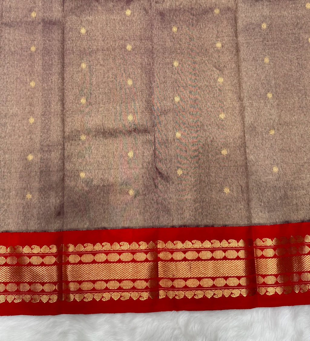 Vintage Korvai Zari pack Kanjeevaram Saree with a Korvai Thapet Border & Rich Pallu