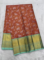 Korvai Kanjeevaram Silk Saree with traditional Vana Singaram