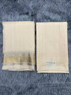 Pearl White Handloom Dhoti,Kanduva & Shirt/Kurta Set (3 pc)