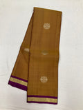 Mehendi Green Vintage Kanjeevaram Saree with Gandabrunda Motif & Small Border