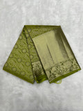 Mandulir (Olive green) Brocade Kanjeevaram Silk saree