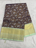 Korvai Kanjeevaram Silk Saree with traditional Vana Singaram