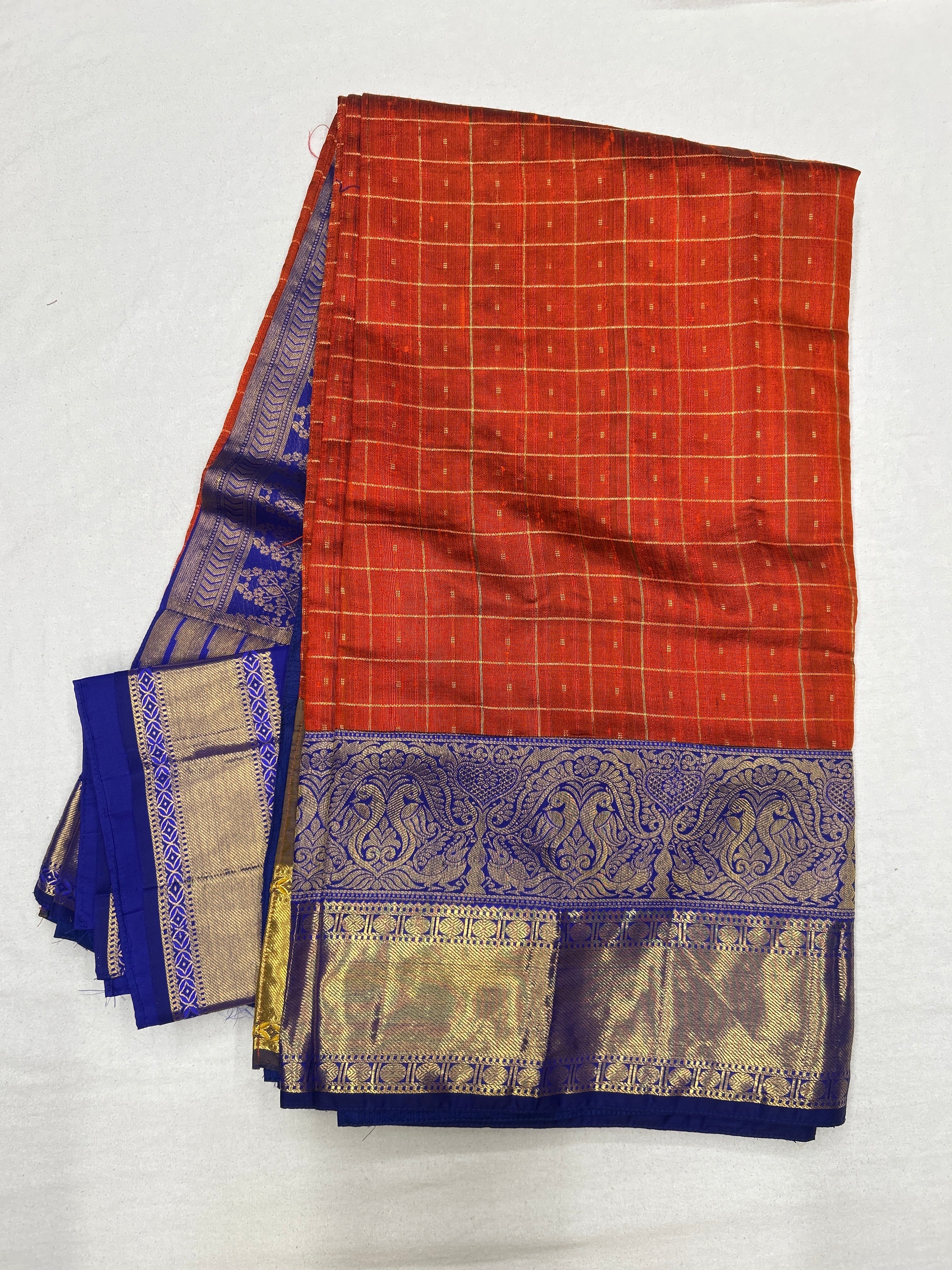Raw silk x Kanjivaram silk Fusion saree