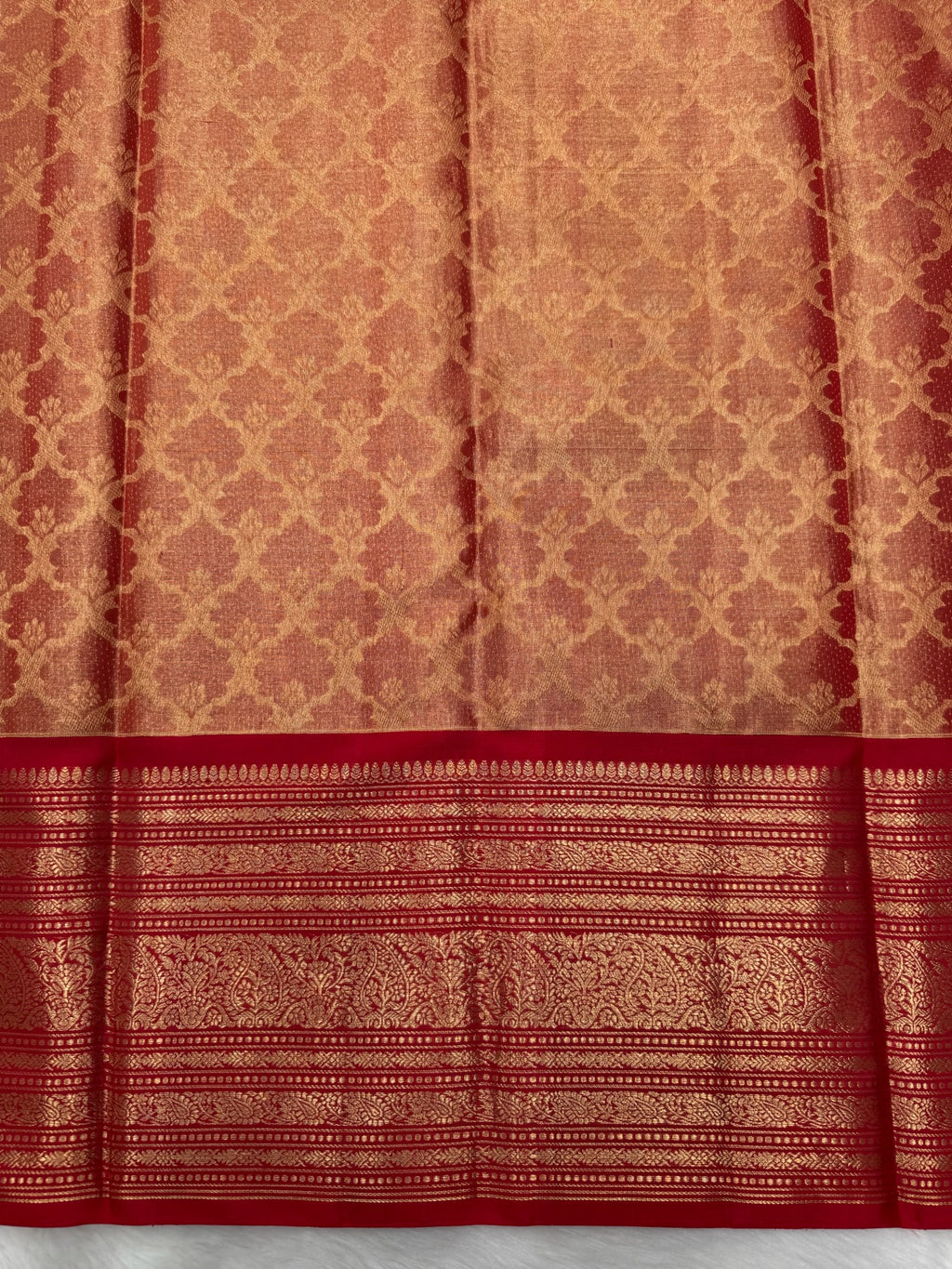 Tissue Kanjeevaram With Jaal Brocade & Traditional Rich Border