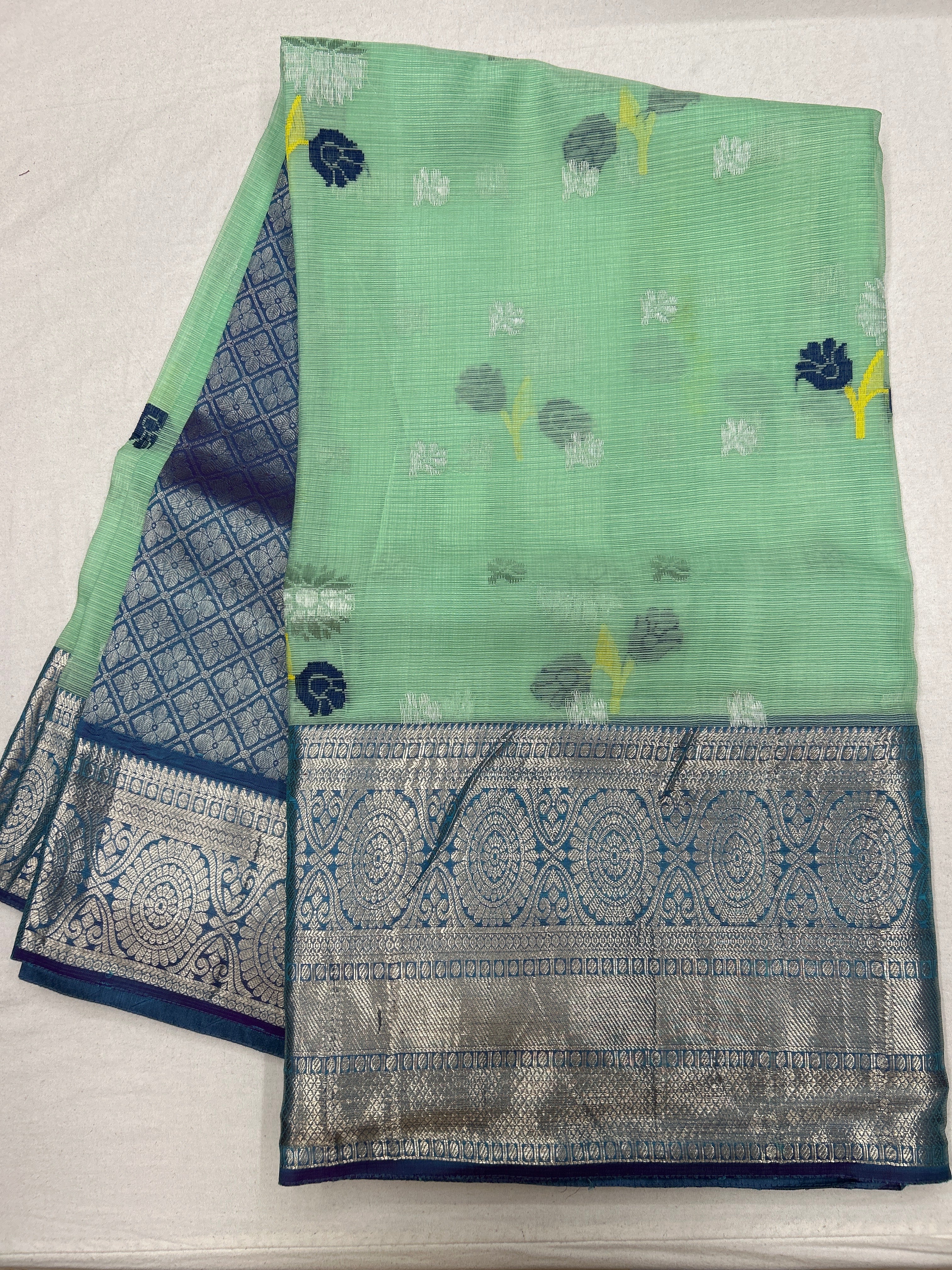 Zari Kota x Kanchi Fusion Saree