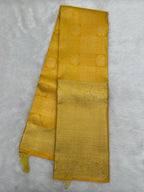 Yellow Brocade Kanjeevaram Silk Saree