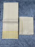 Handloom Dhoti,Kanduva & Shirt/Kurta piece (3 pc Set)
