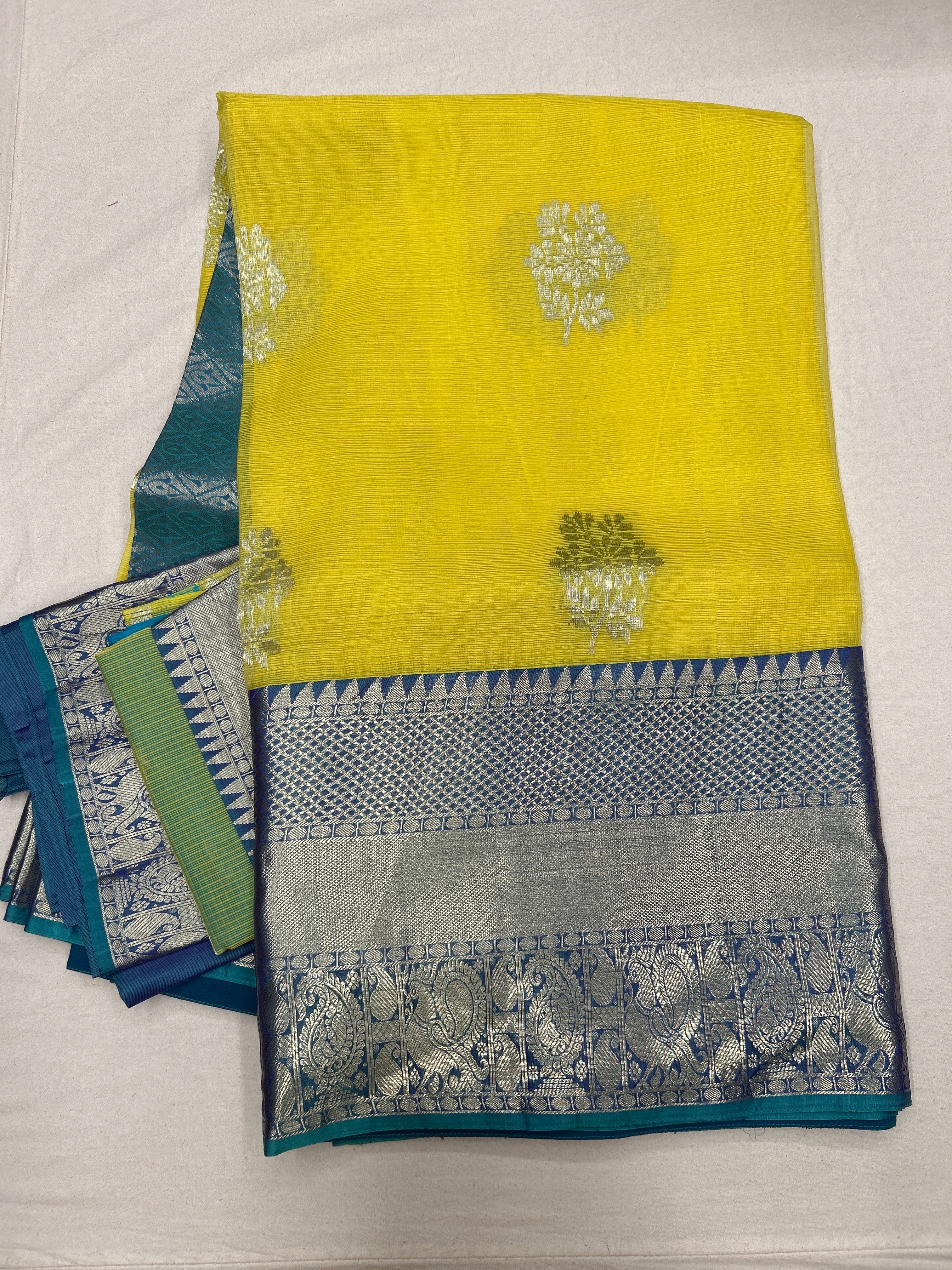 Zari Kota x Kanchi Fusion Saree