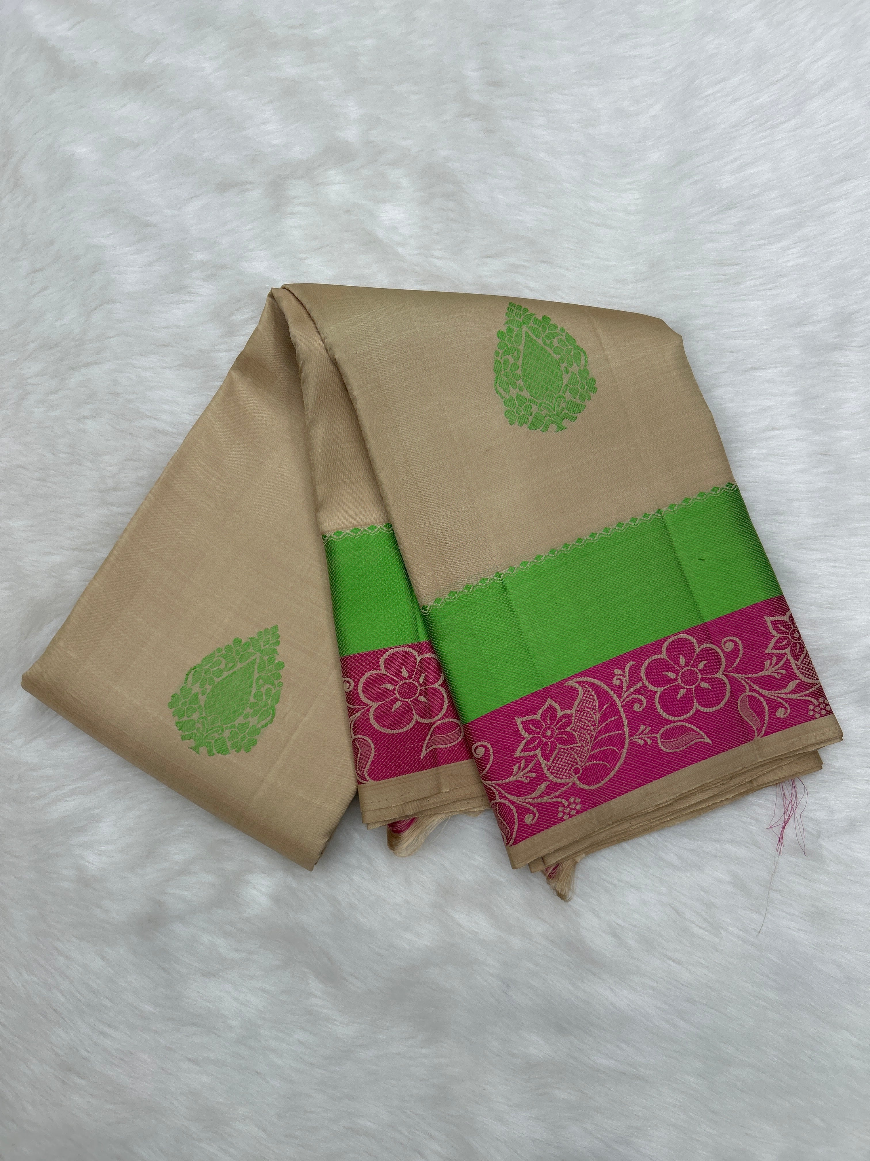 Kanjeevaram No zari Silk Saree (FS591)