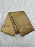 Kanjeevaram Tissue Saree with cross-sectional zari lines