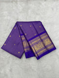 Kathripu Purple Vintage Vairaoosi Kanjeevaram Saree with Traditional Border