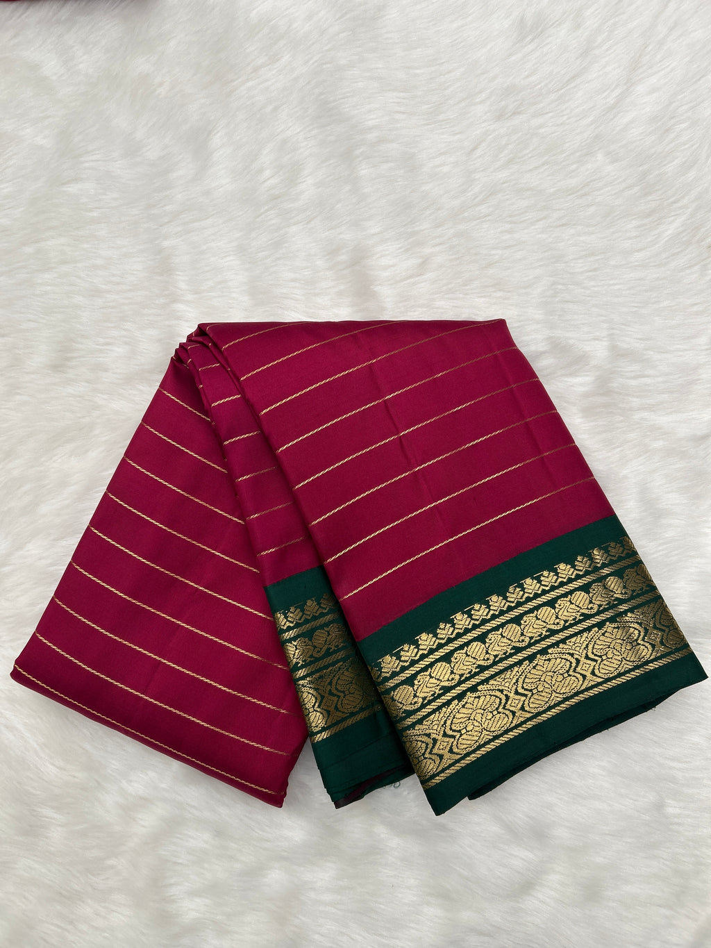 Vintage Korvai Kanjeevaram Silk Saree