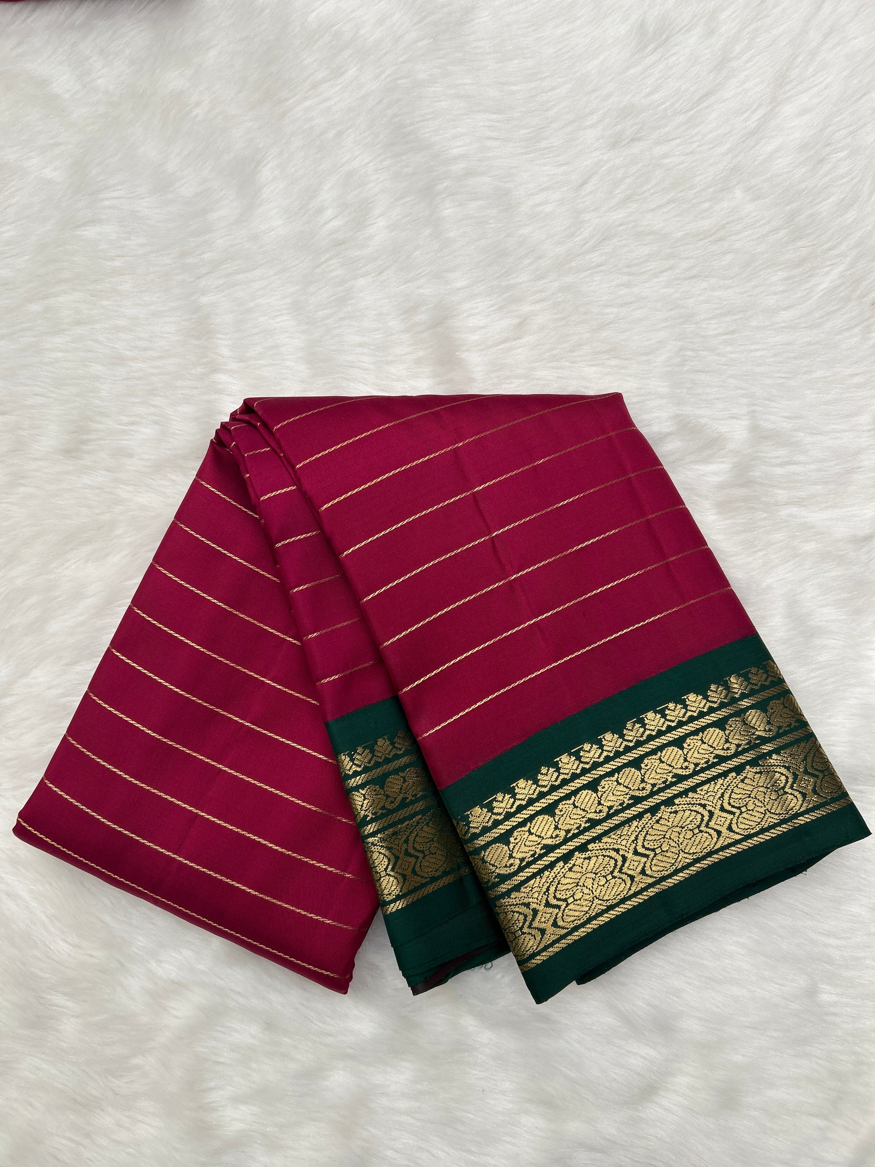 Vintage Korvai Kanjeevaram Silk Saree