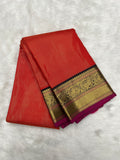 Red Vairaoosi Vintage Kanjeevaram Silk Saree