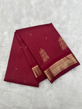 Rustic Maroon Vintage Kanjeevaram Saree with Rich Pallu & Vairaoosi Blouse [Recreation]