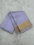 Light Lavender Handloom Dhoti,Kanduva & Shirt piece (3 pc set)