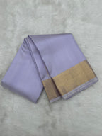 Light Lavender Handloom Dhoti,Kanduva & Shirt piece (3 pc set)