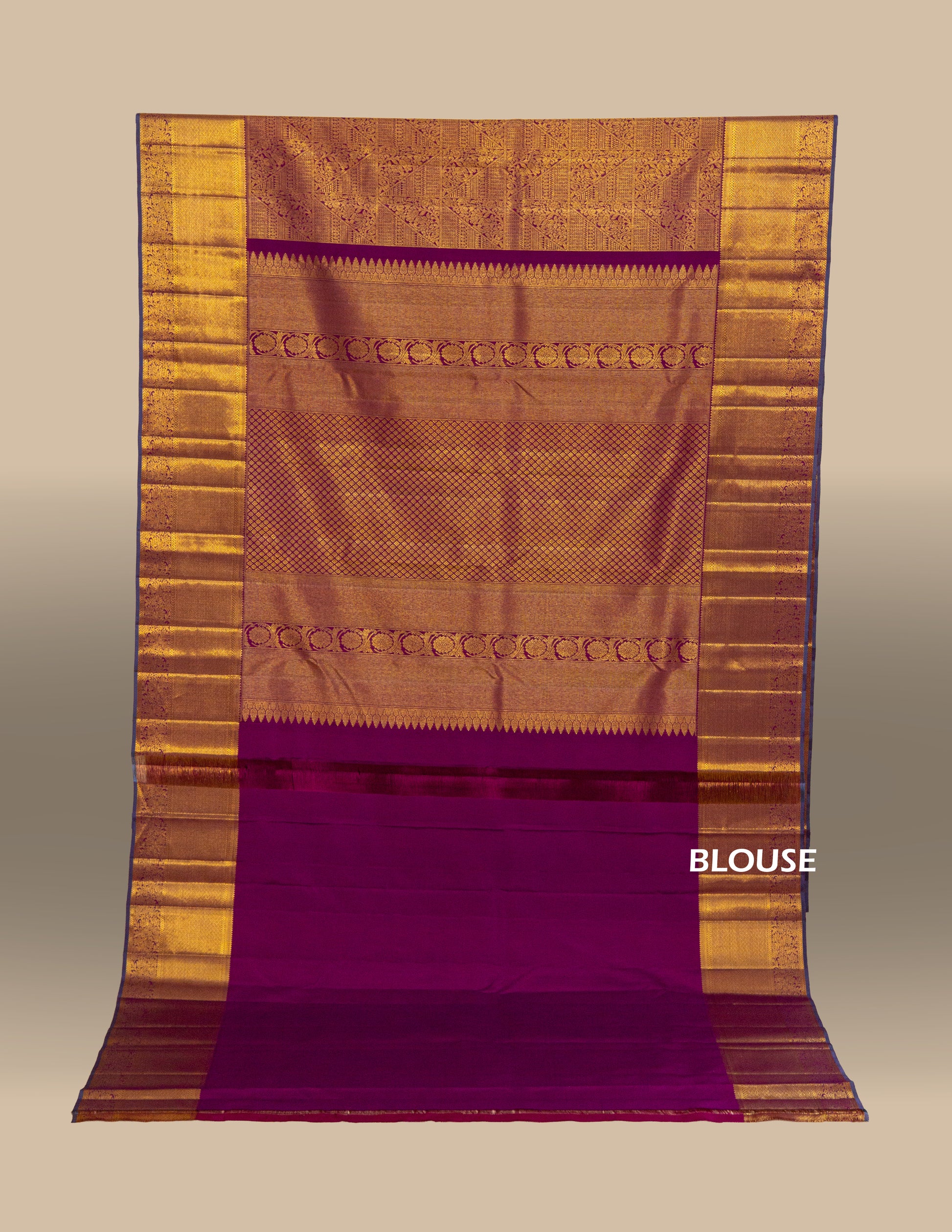 Contemporary Kanjeevaram Brocade Saree