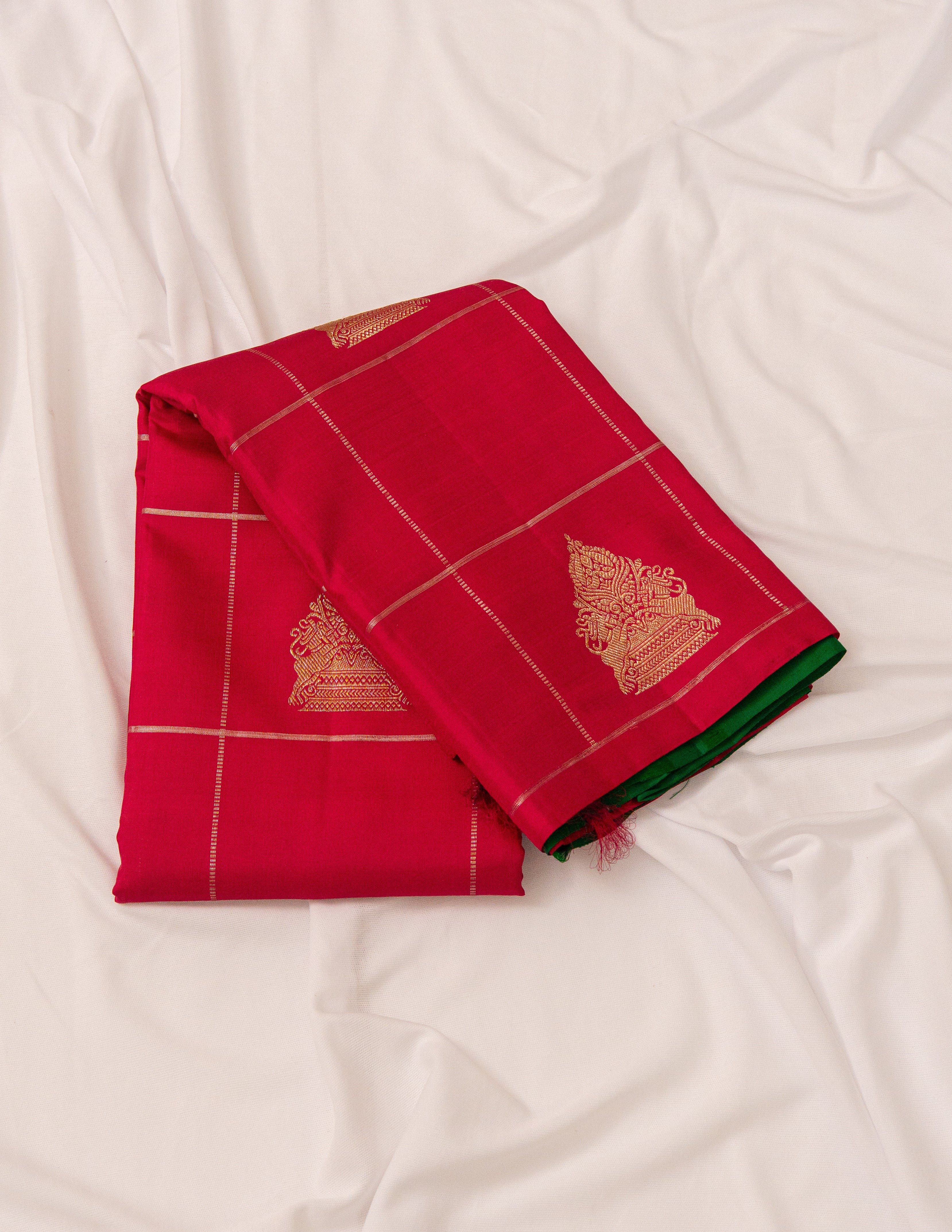 Vintage Borderless Kanjeevaram Saree