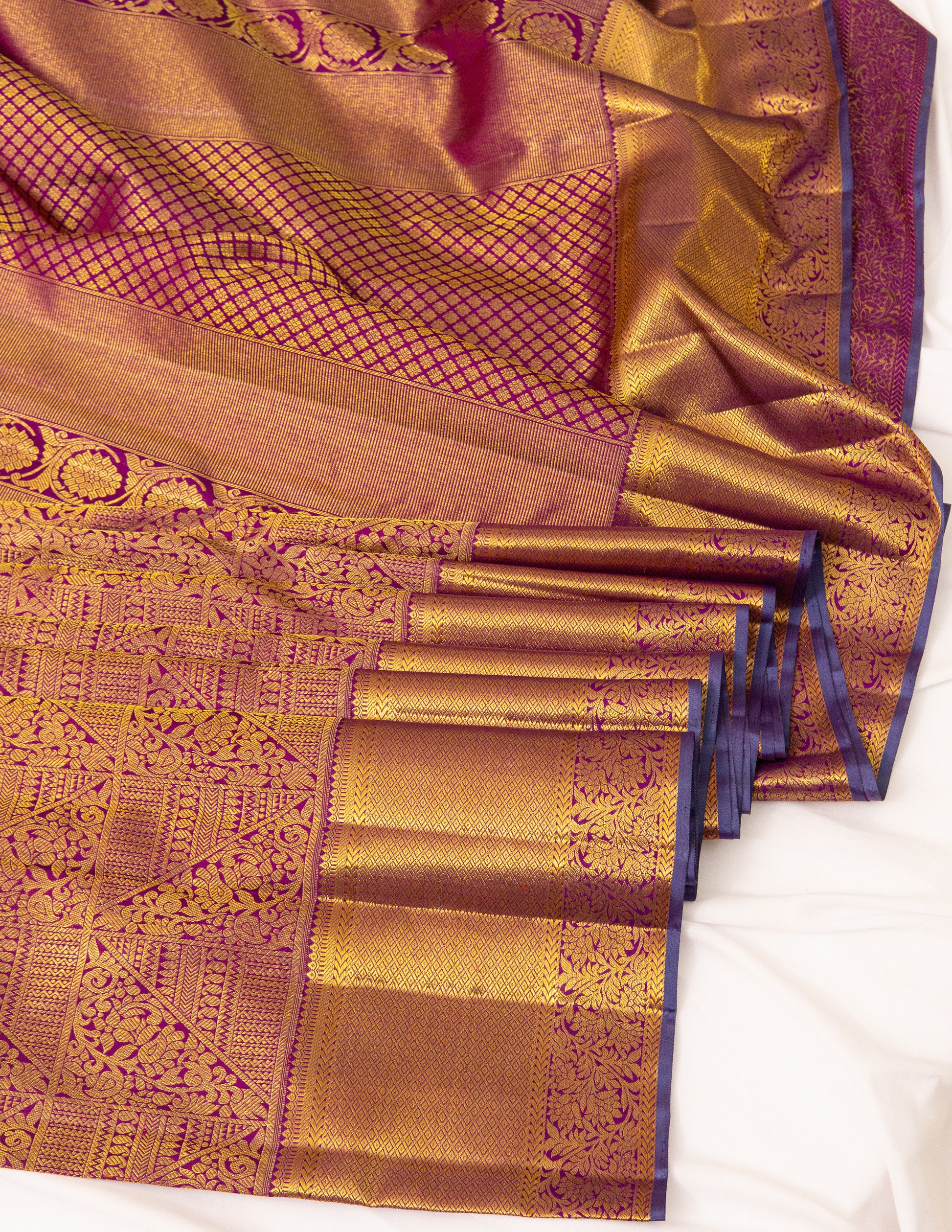 Contemporary Kanjeevaram Brocade Saree