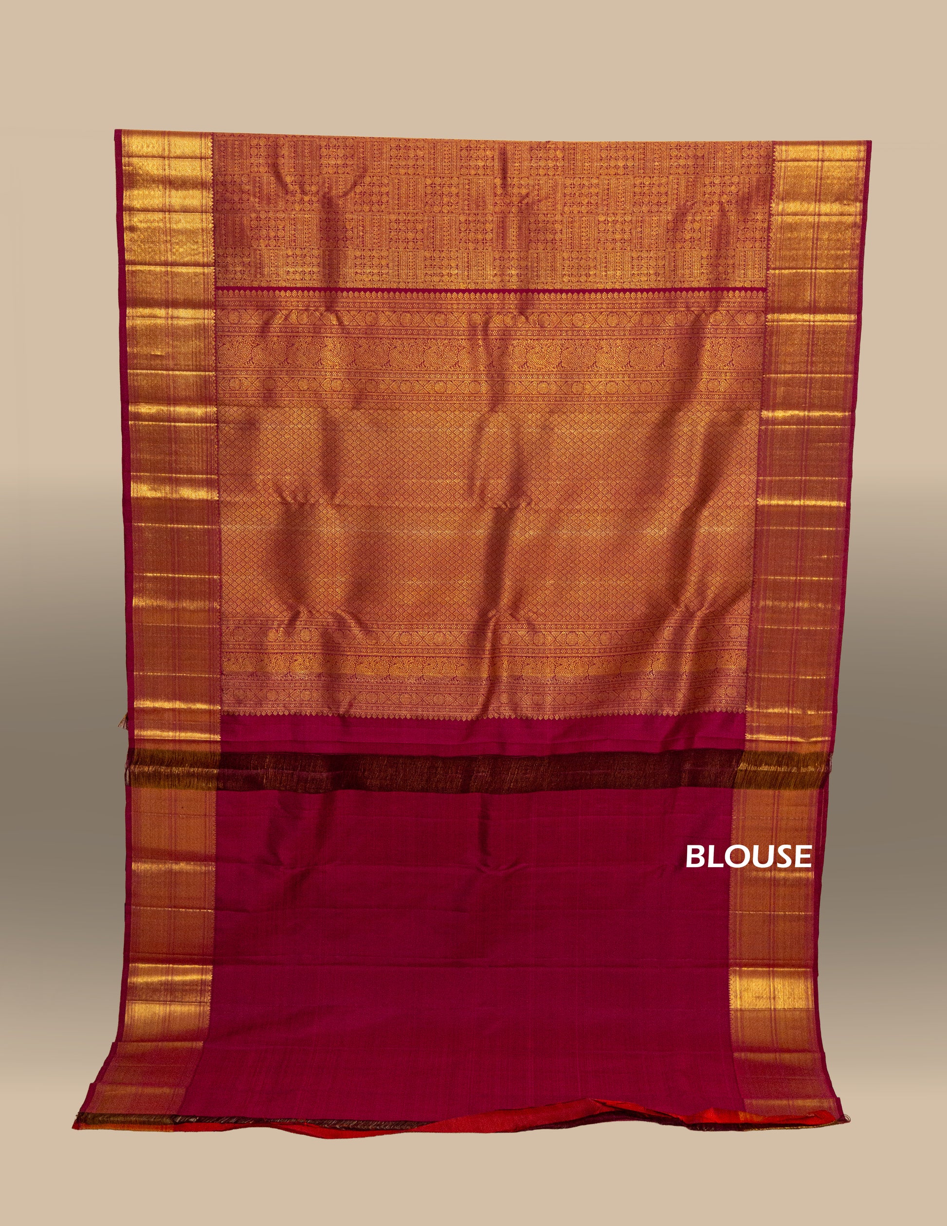 Contemporary Kanjeevaram Brocade Saree