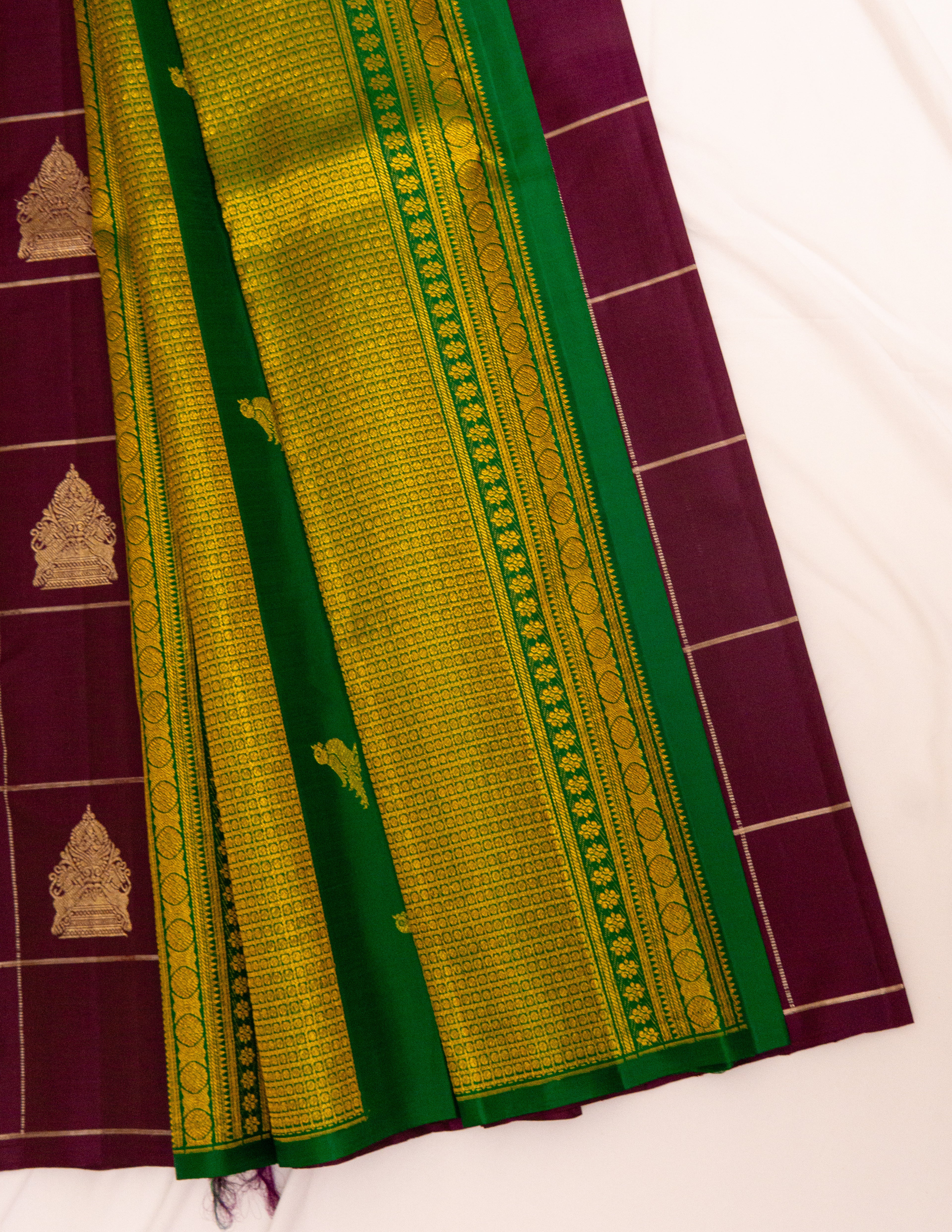 Vintage Borderless Kanjeevaram Saree