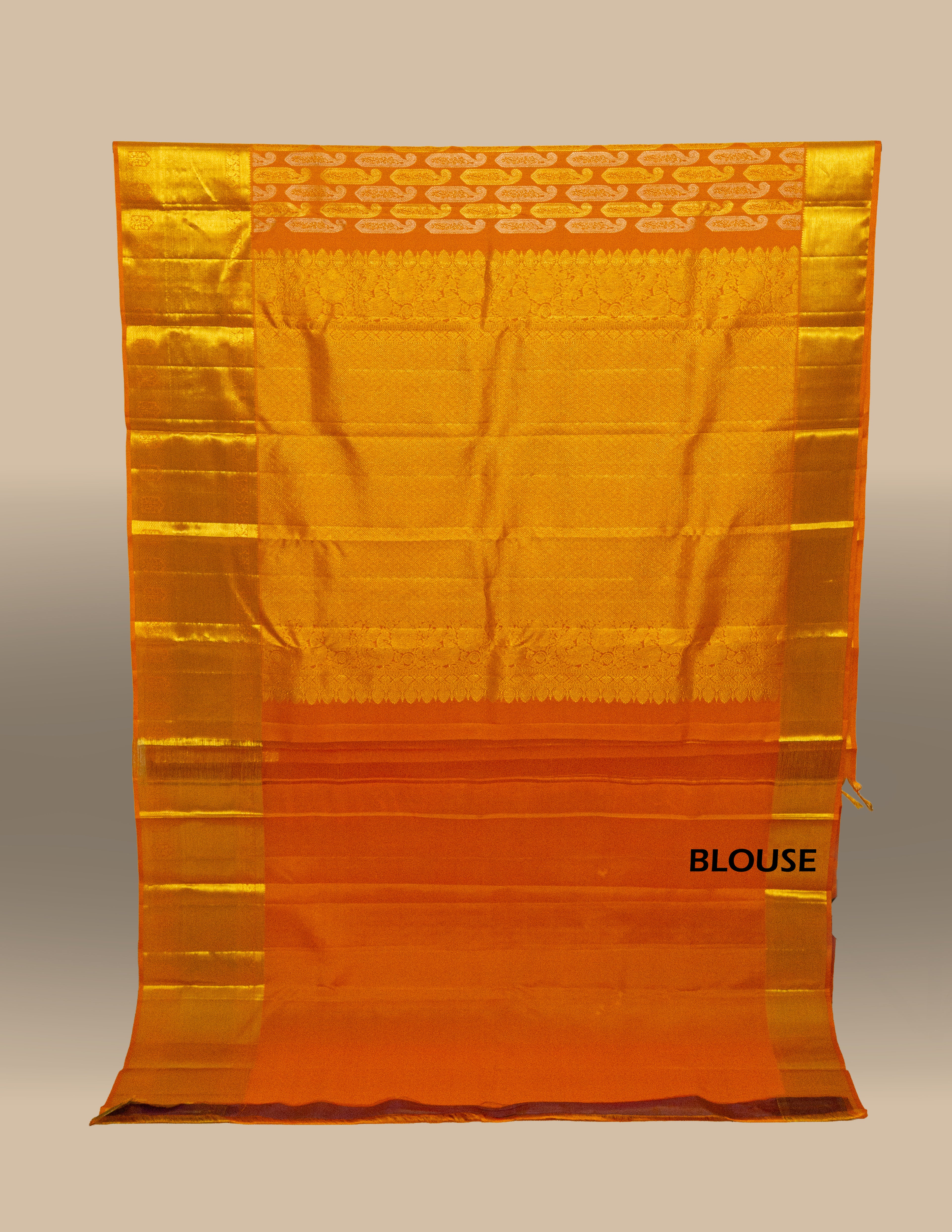 Vintage Kanjeevaram Brocade Saree