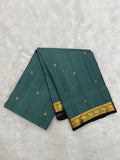 Dusty Teal Lightweight Vintage Kanjeevaram Saree