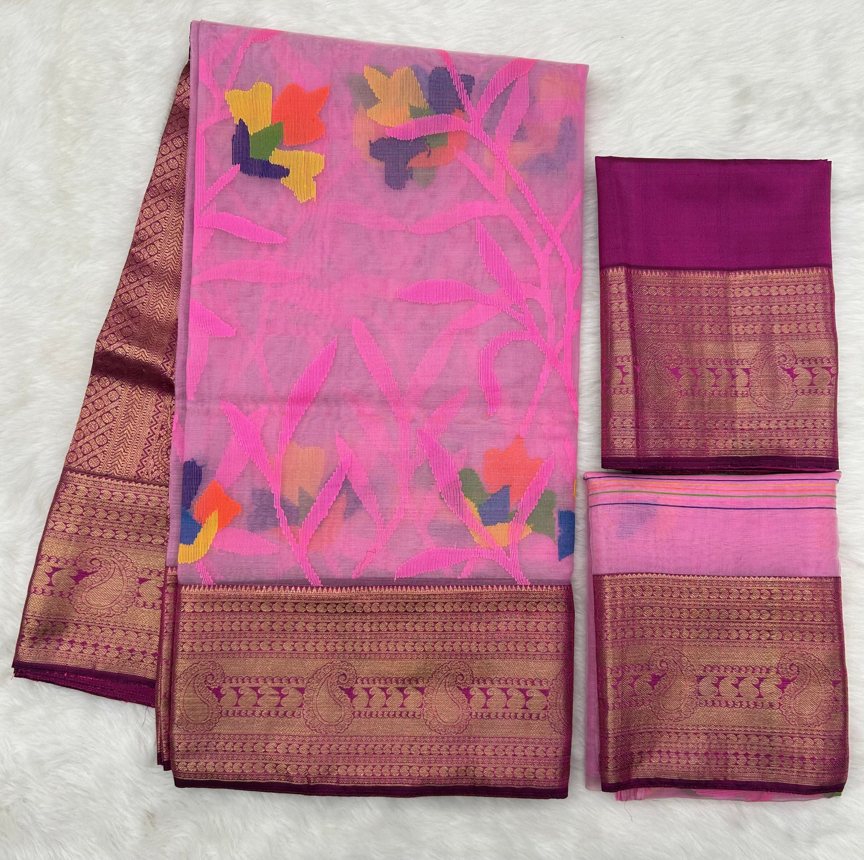 Jamdhani x Kanchi Fusion Saree