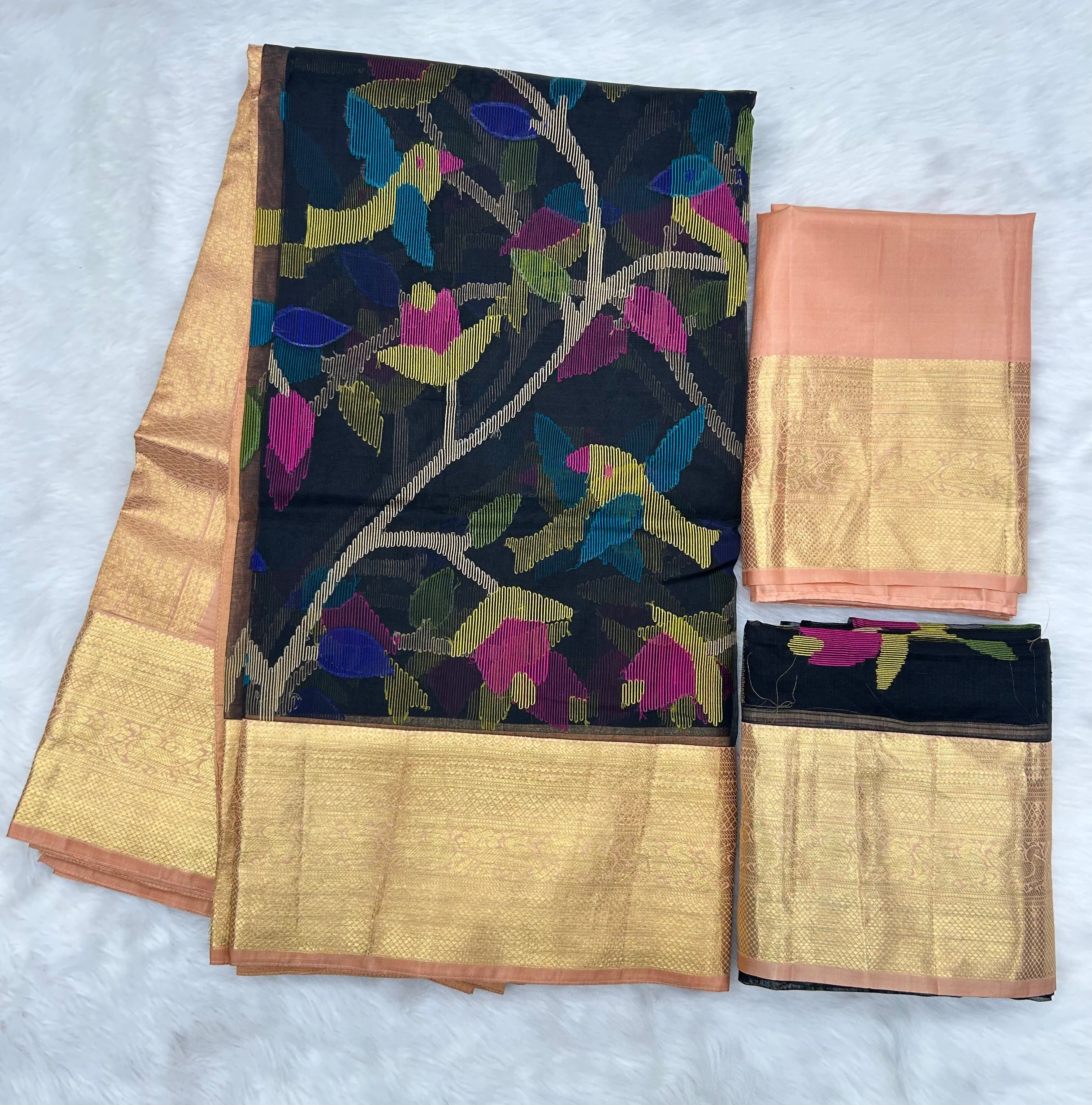 Jamdhani x Kanchi Fusion Saree