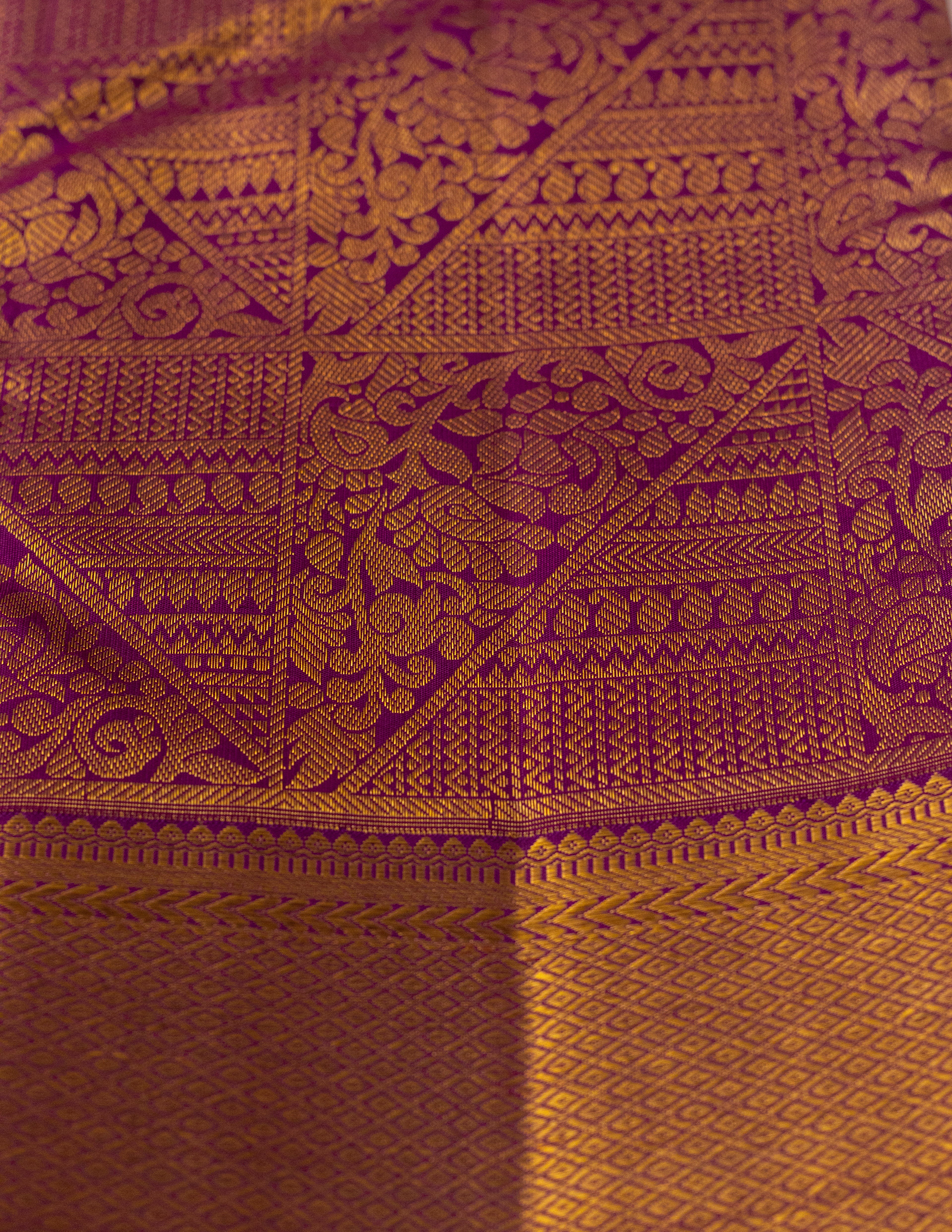 Contemporary Kanjeevaram Brocade Saree