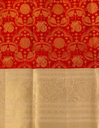 Red & Ivory Koravai Brocade Kanjeevaram Saree