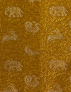 Gold & Red Korvai Kanjeevaram saree with Shikargah Brocade