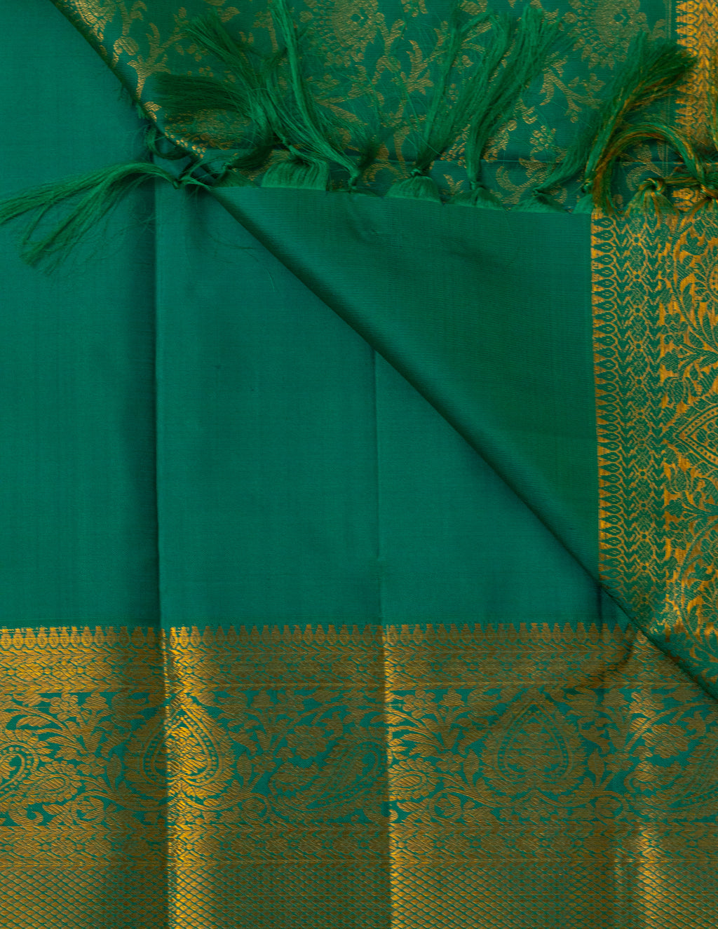 Rame Green Brocade Kanjeevaram Silk Saree