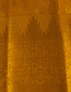 Yellow Kanjeevaram Vintage Saree with Temple Border